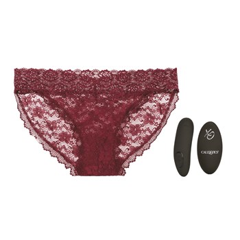 Remote Control Lace Panty Set - Panty, Bullet and Remote Control - L/XL