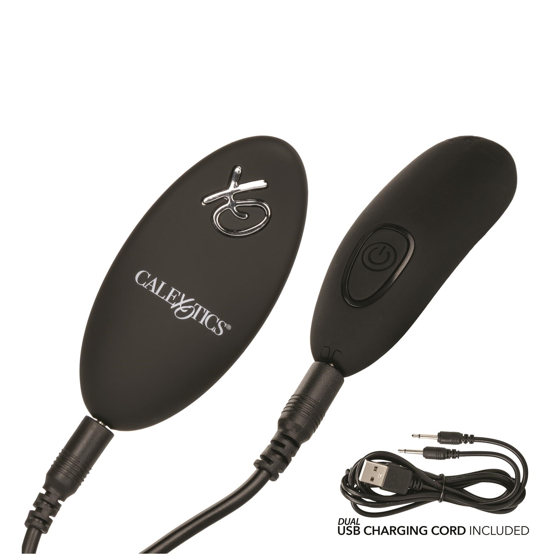 Remote Control Lace Panty Set - Bullet and Remote Control Showing Where Chargers are Placed