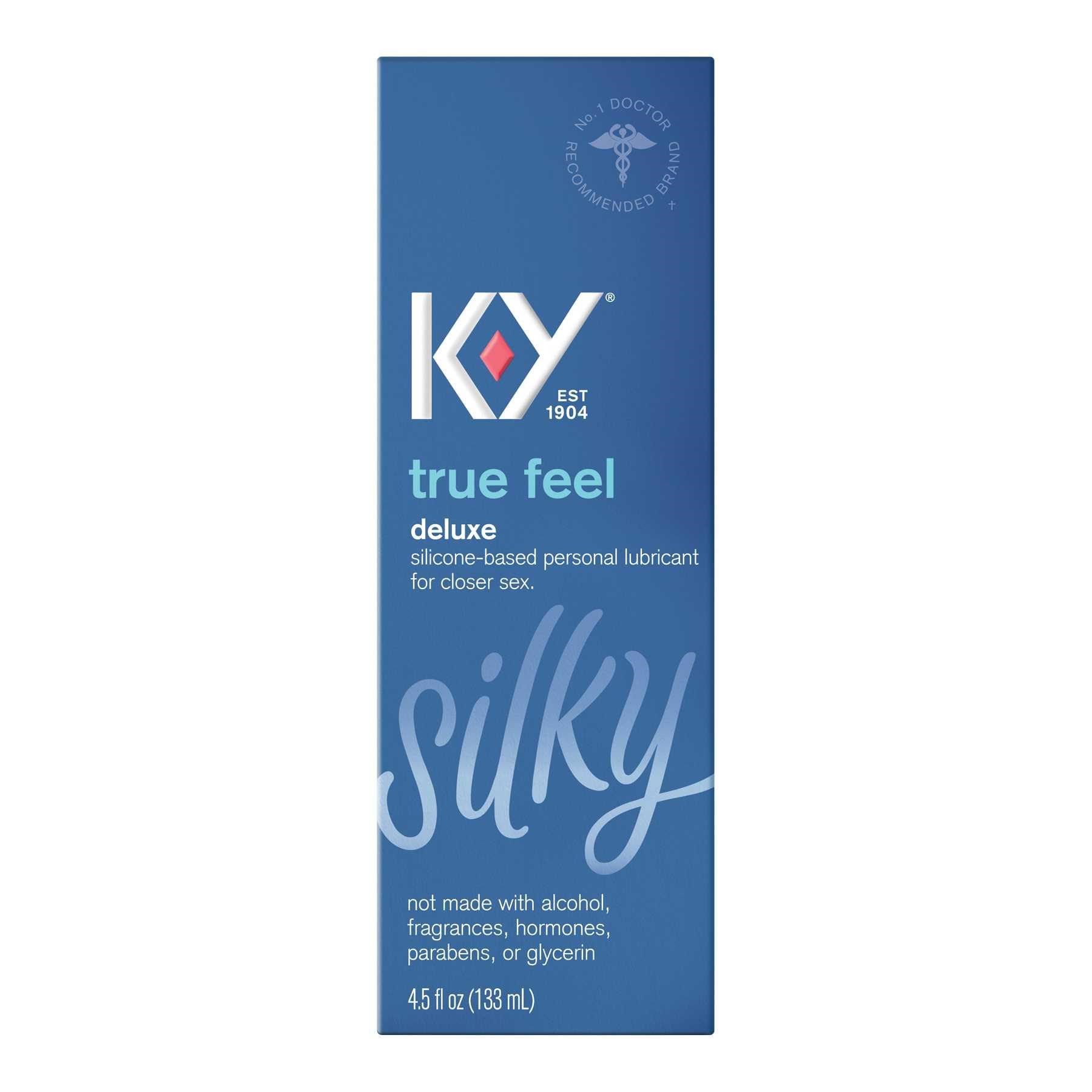 K-Y True Feel Premium Silicone Lubricant front of Package 2nd image