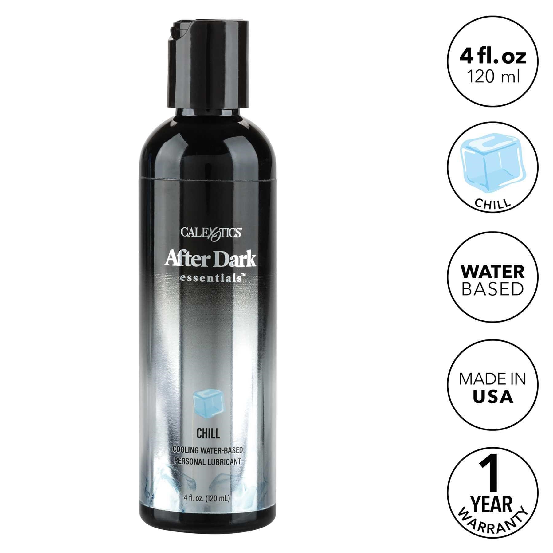 AFTER DARK ESSENTIALS CHILL LUBRICANT bullet points