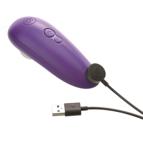 Womanizer Starlet 3 Clitoral Stimulator Showing Where Charger is Placed - Purple