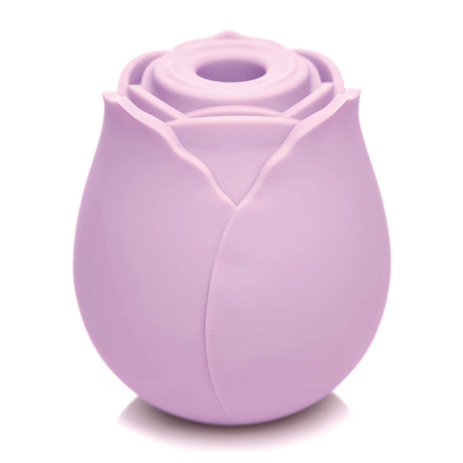Bloomgasm Suction Rose Clitoral Stimulator Upright Product Shot #1 - Purple