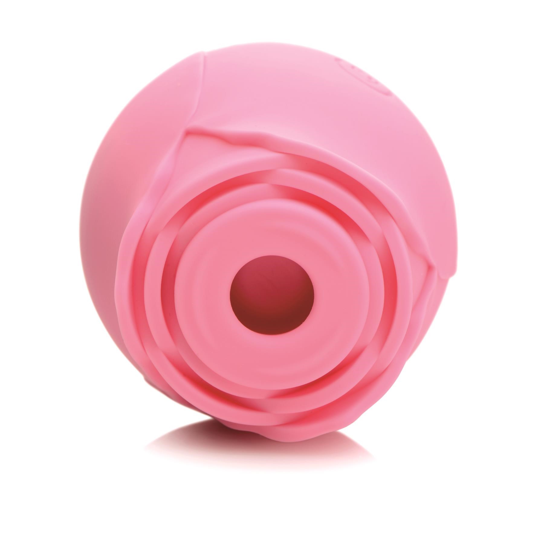 Bloomgasm Suction Rose Clitoral Stimulator Showing Clitoral Stimulator - Showing Top - Pink