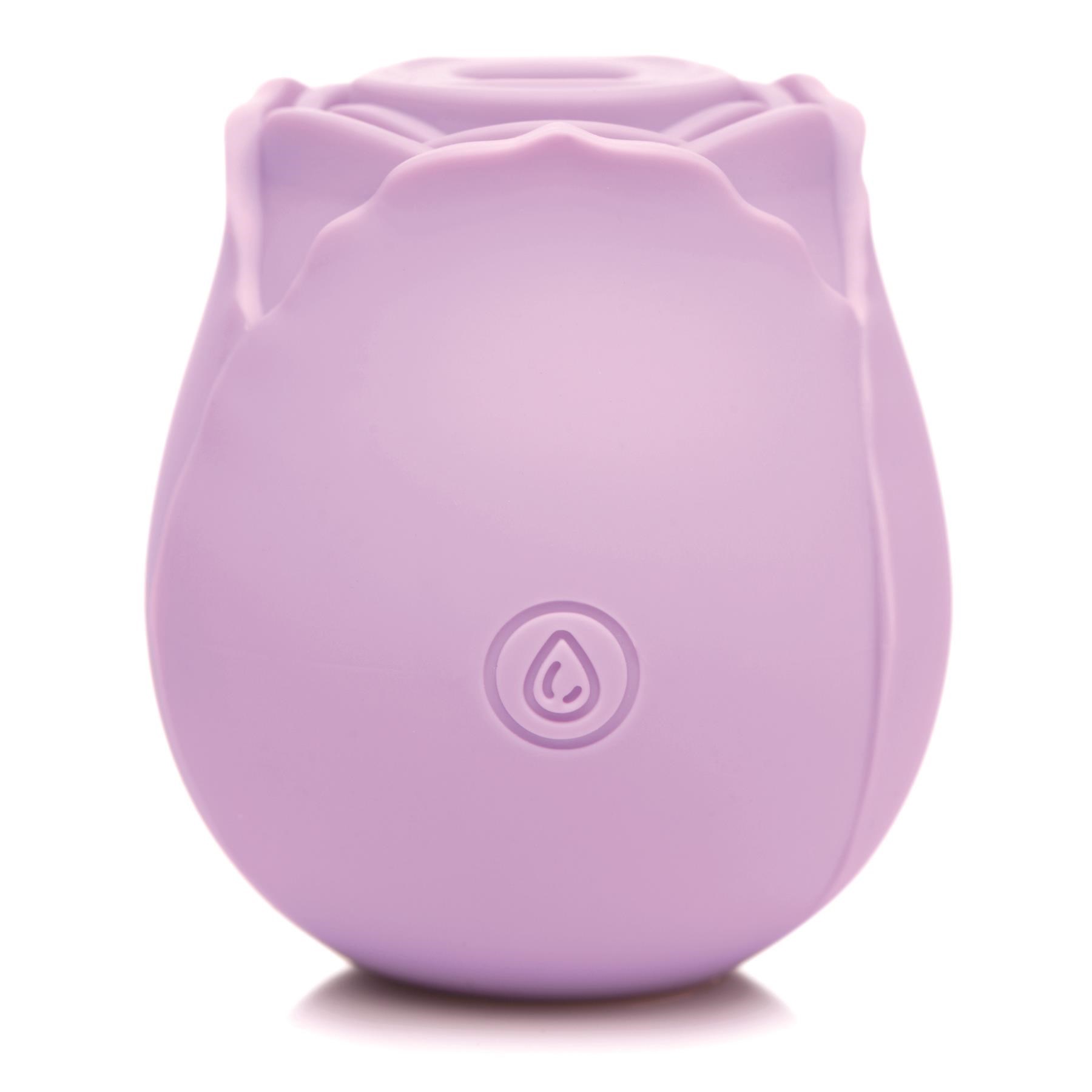 Bloomgasm Suction Rose Clitoral Stimulator - Back - Purple