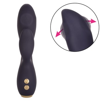 Chic Blossom Rotating Dual Stimulating Massager - Product and Image of Tip Function