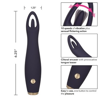 Chic Jasmine Clitoral Tongue Teaser Instructions and Dimensions