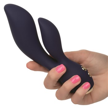 Chic Lilac Dual Stimulating Massager - Hand Shot