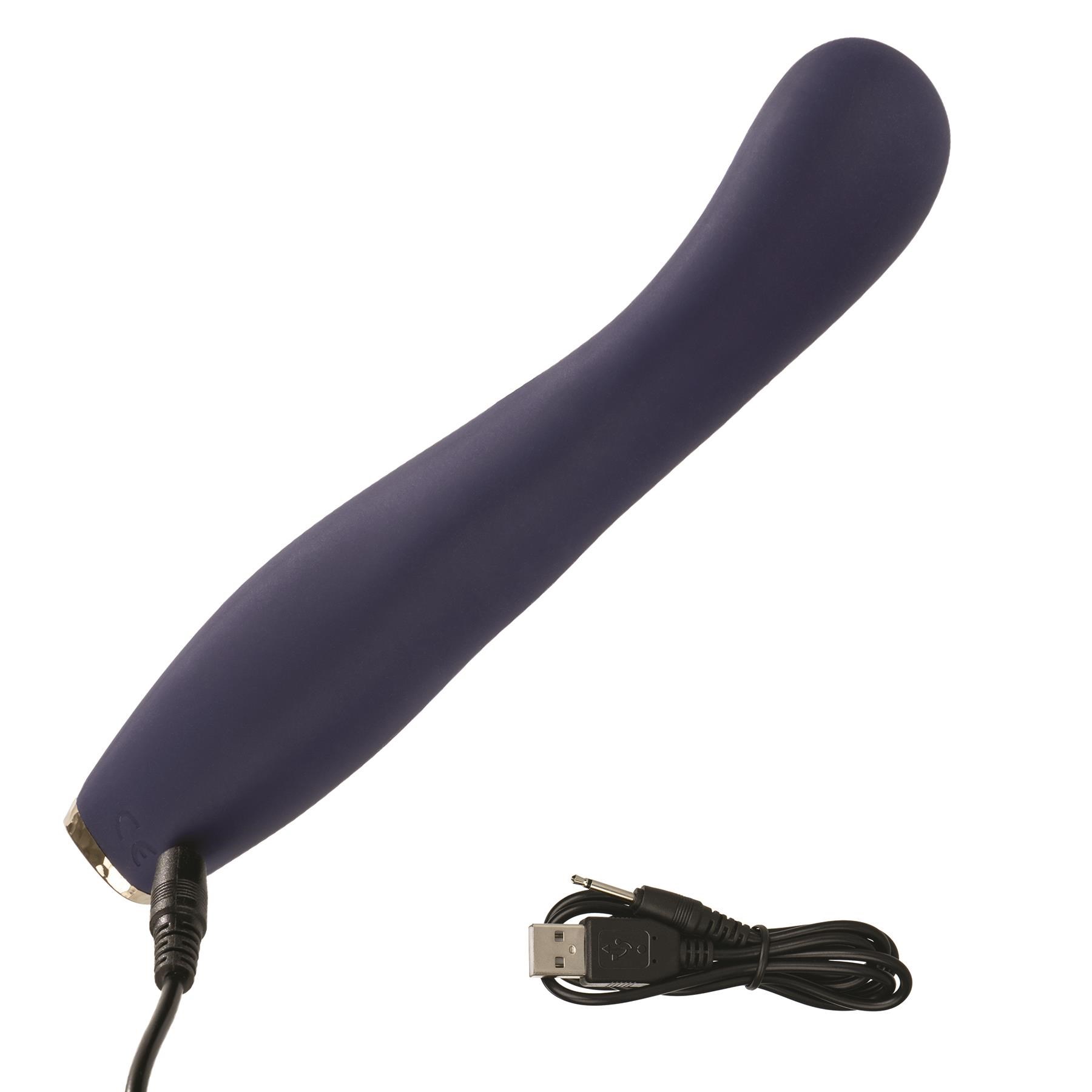 Chic Peony G-Spot Massager - Showing Where Charger is Placed