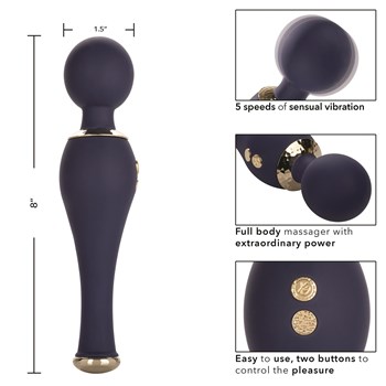Chic Poppy Wand Massager Instructions and Dimensions