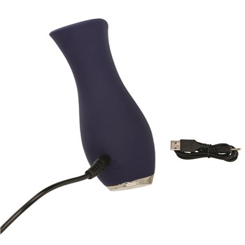 Chic Tulip Rolling Clitoral Stimulator - Showing Where Charger is Placed