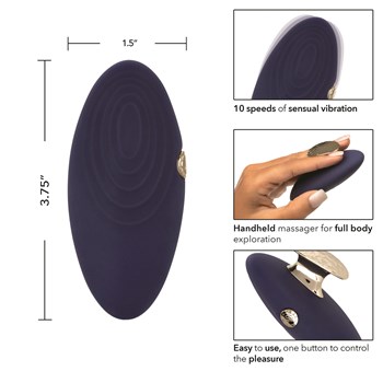Chic Violet Finger Massager - Instructions and Dimensions