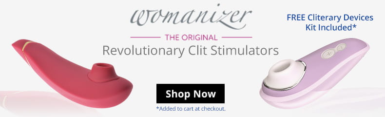 Buy A Womanizer Revolutionary Clit Stimulator And Get A Free Cliterary Device Kit!
