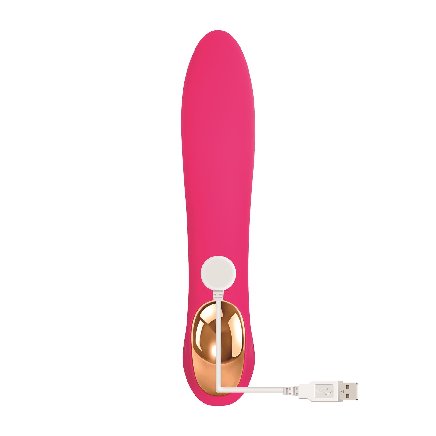 Eve's Bliss Vibrator Showing Where Charger is Placed