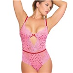 TICKLE PINK BALCONETTE TEDDY  os front
