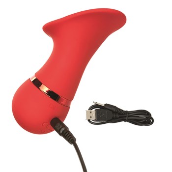 French Kiss Seducer Clitoral Stimulator Showing Where Charger is Placed