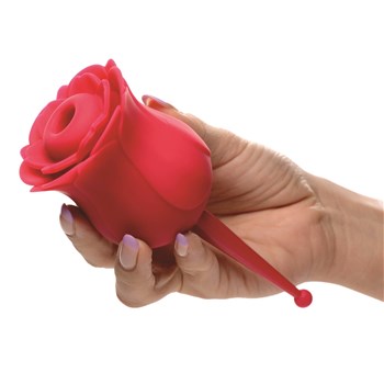 Bloomgasm Rose Buzz Clitoral Stimulator Hand Shot
