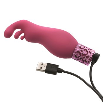 Royal Gems Exquisite Rechargeable Triple Tongue Teaser - Showing Where Charger is Placed