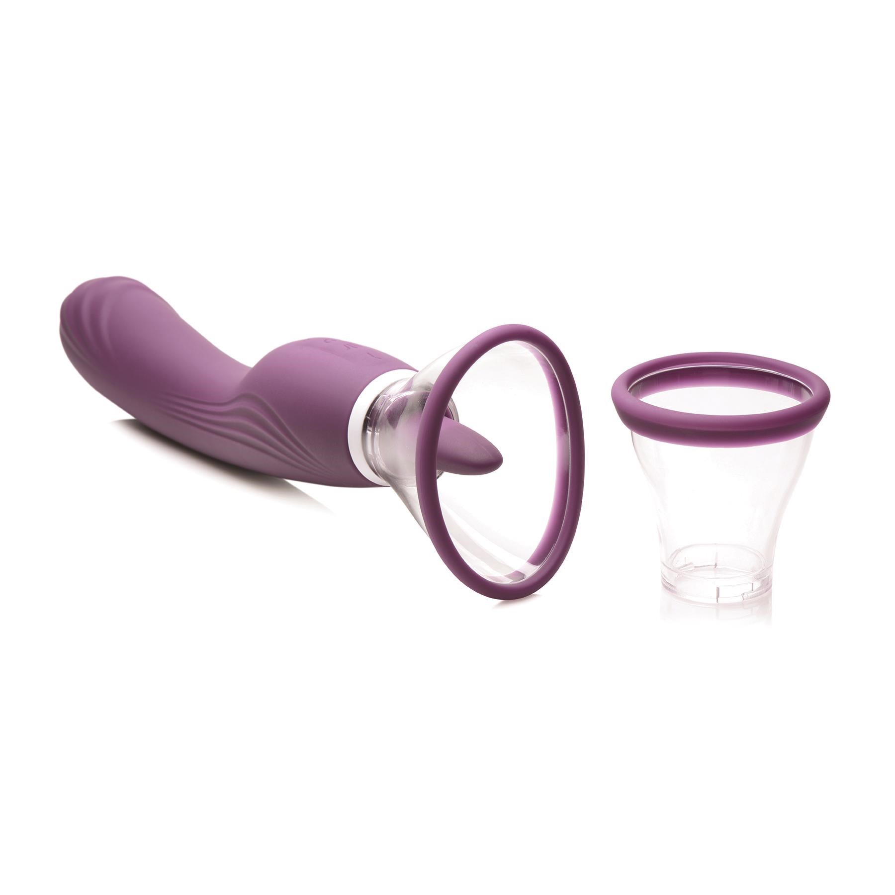 Shegasm Lickgasm Vibrating Pussy Pump with Product and Cups #1