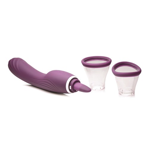 Shegasm Lickgasm Vibrating Pussy Pump with Product and Cups #3