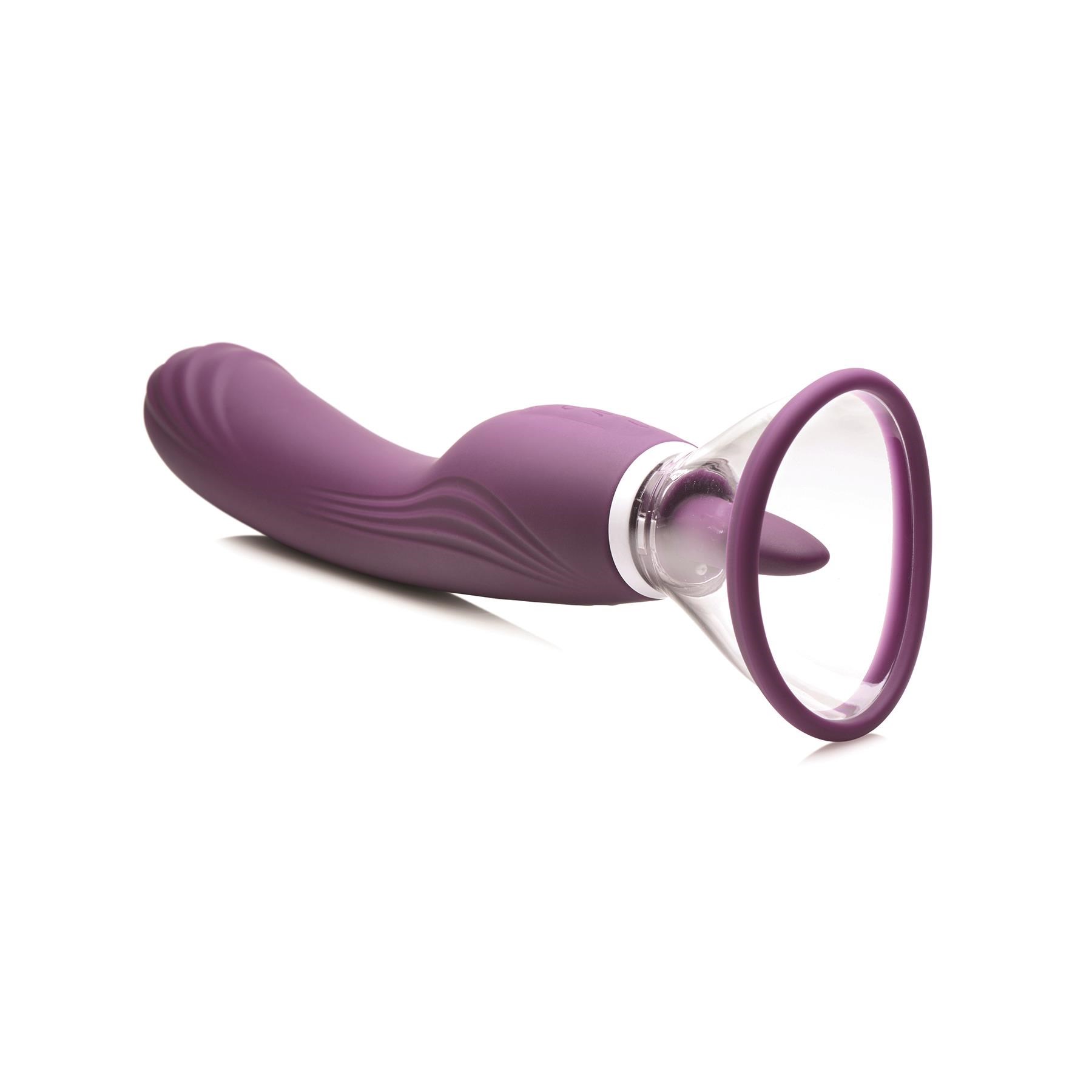 Shegasm Lickgasm Vibrating Pussy Pump with Large Cup