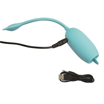 Rechargeable Kegel Teaser Showing Where Charger is Placed