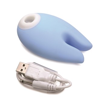 Shegasm Sucky Bunny Clit Stimulator Product and USB Cord