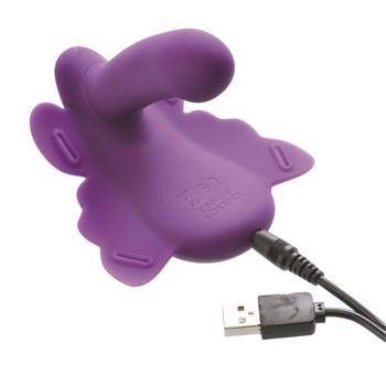Love Distance Reach G App Controlled Butterfly Vibrator - Showing Where Charger is Placed
