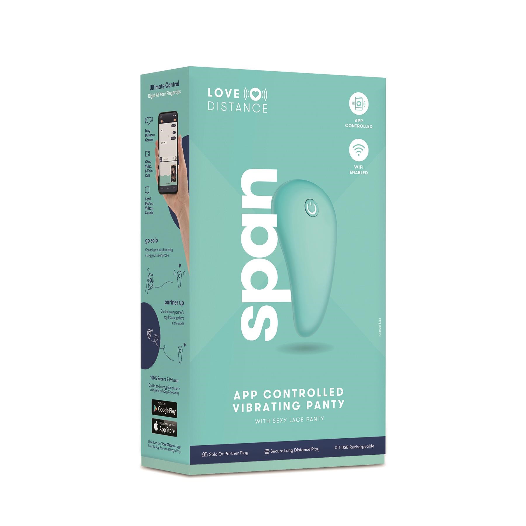 Love Distance Span App Controlled Panty Vibrator - Packaging Shot #1
