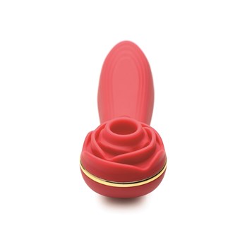 Bloomgasm Passion Petals Suction Rose Vibrator Product Shot #2 - Red