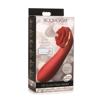 Bloomgasm Passion Petals Suction Rose Vibrator Packaging Shot - Red