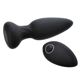 Silicone Rimming Anal Plug with remote control side view