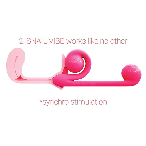 Snail Dual Stimulating Vibrator Showing How It Is Used