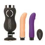Lux Rechargeable Remote Control Thrusting Sex Machine - All components