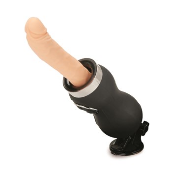 Lux Rechargeable Remote Control Thrusting Sex Machine - Machine and One Dildo