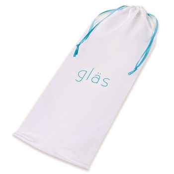 Glas 9 Inch Purple Rose Glass Dildo - Storage Bag