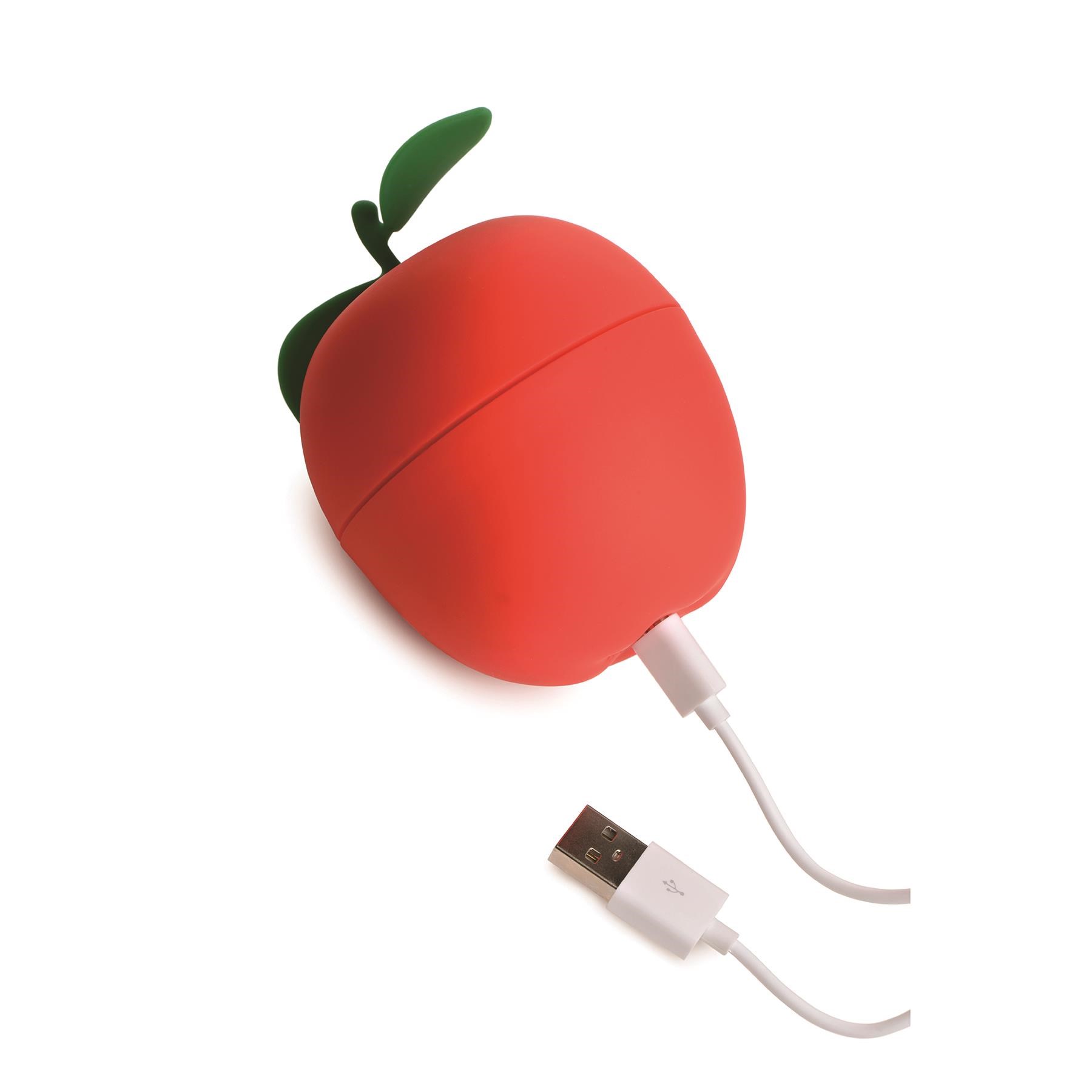 Shegasm Forbidden Apple Clitoral Stimulator - Showing Where Charger is Placed