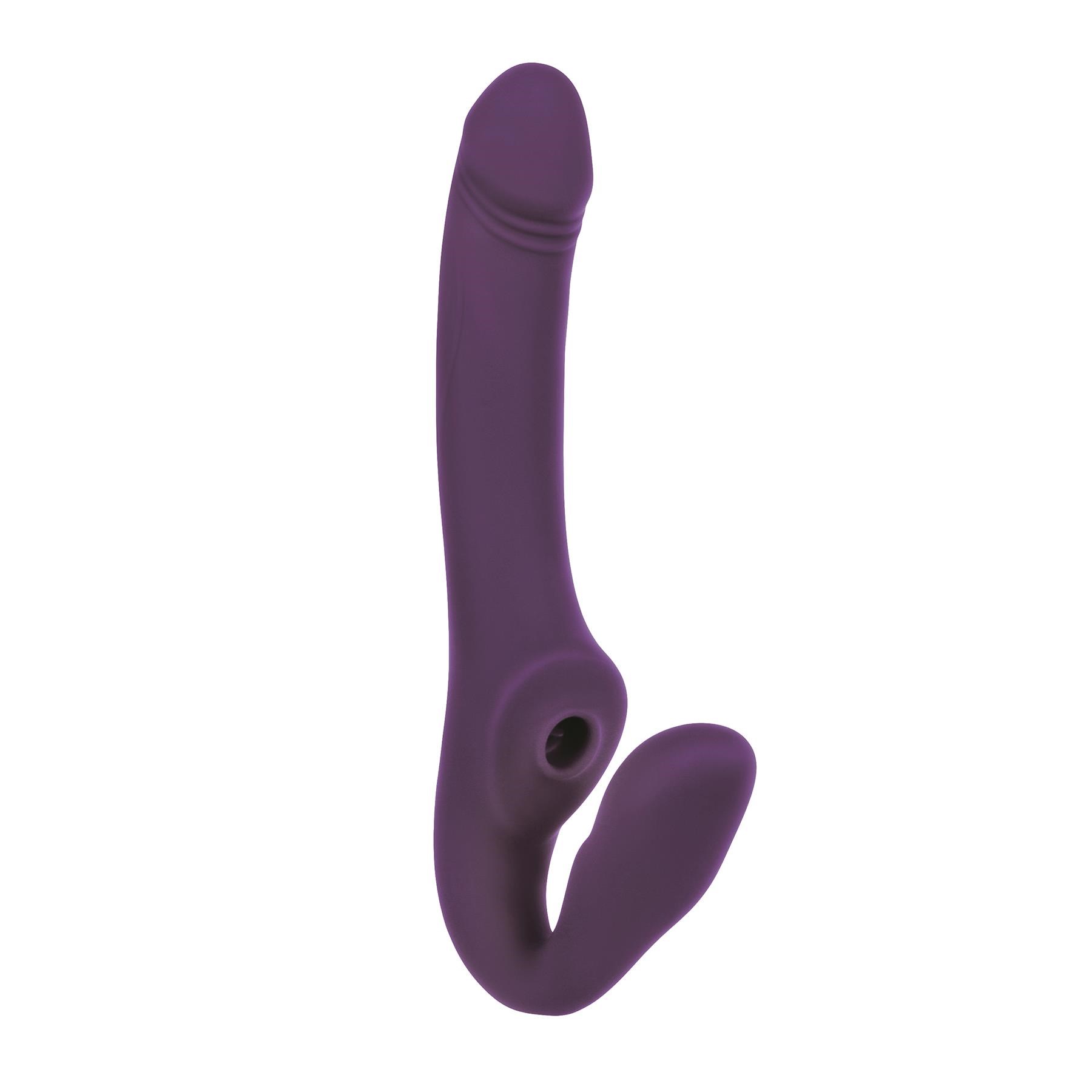 2 Become 1 Strapless Strap-On With Air Pulse Clit Stimulator - Product Shot #2