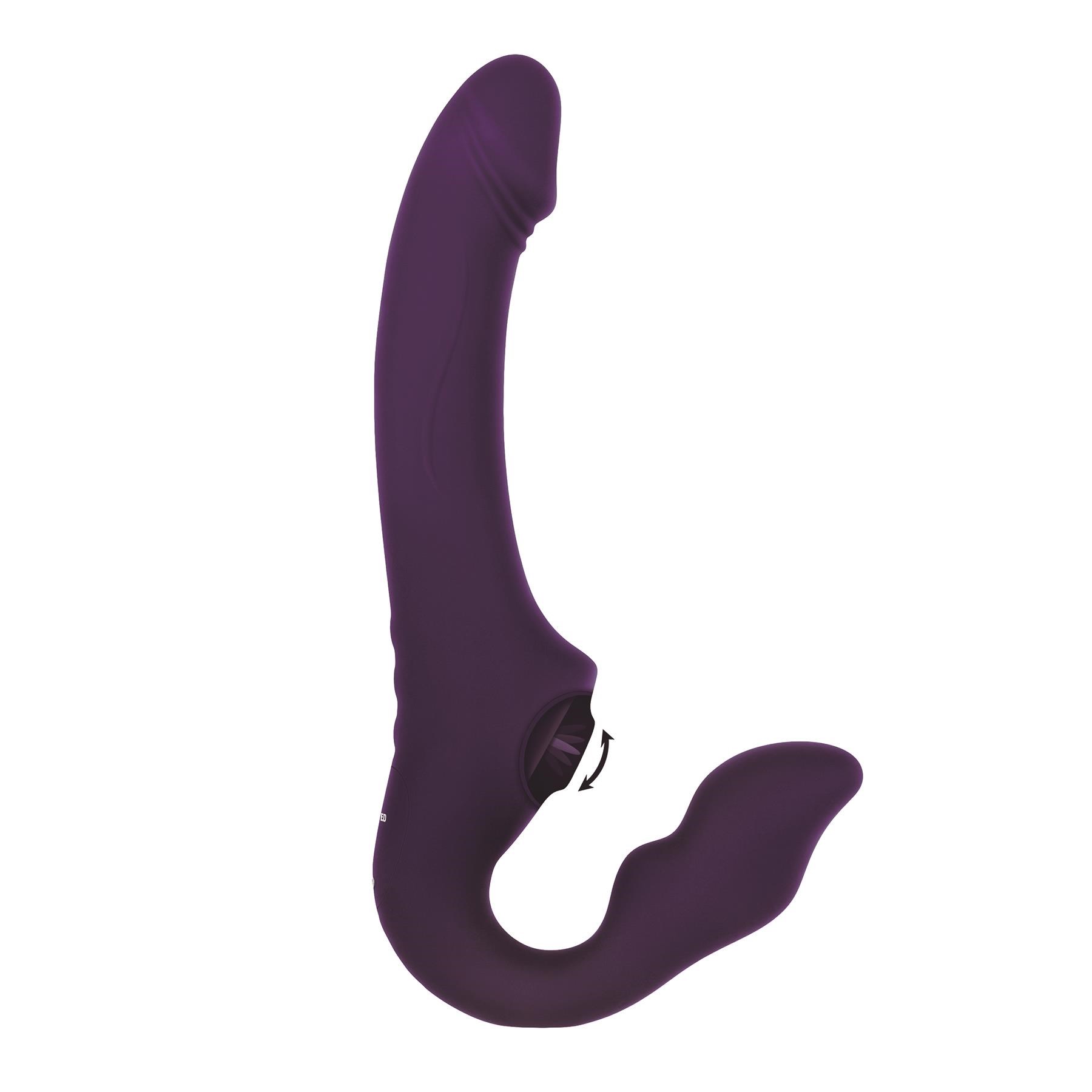 2 Become 1 Strapless Strap-On With Air Pulse Clit Stimulator - Product Shot #4