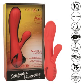 California Dreaming Palisades Passion Dual Stimulator - Features