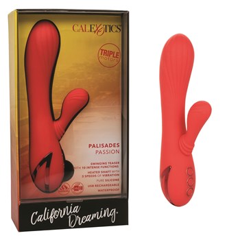 California Dreaming Palisades Passion Dual Stimulator - Product and Packaging