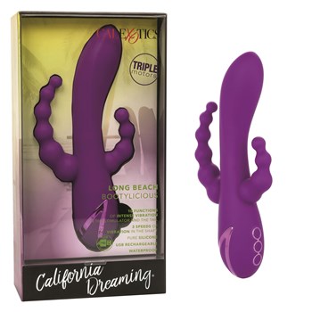 California Dreaming Long Beach Bootylicious Triple Stimulator - Product and Packaging