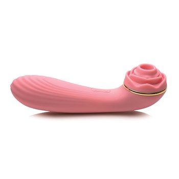 Bloomgasm Passion Petals Suction Rose Vibrator Product Shot #2 - Pink