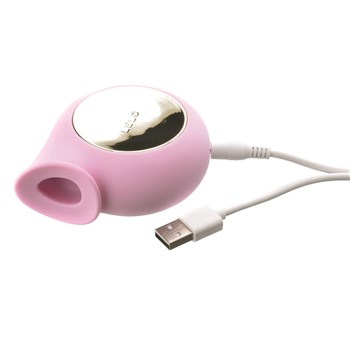 Lelo Sila Cruise Sonic Clitoral Massager - Product Shot Showing Where Charger Cable is Inserted