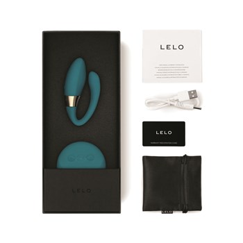 Lelo Tiani Duo Dual Action Couples Massager - All Components and Packaging