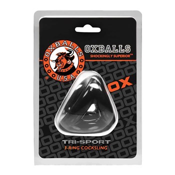 Tri-Sport 3-ring Cocksling black front packaging