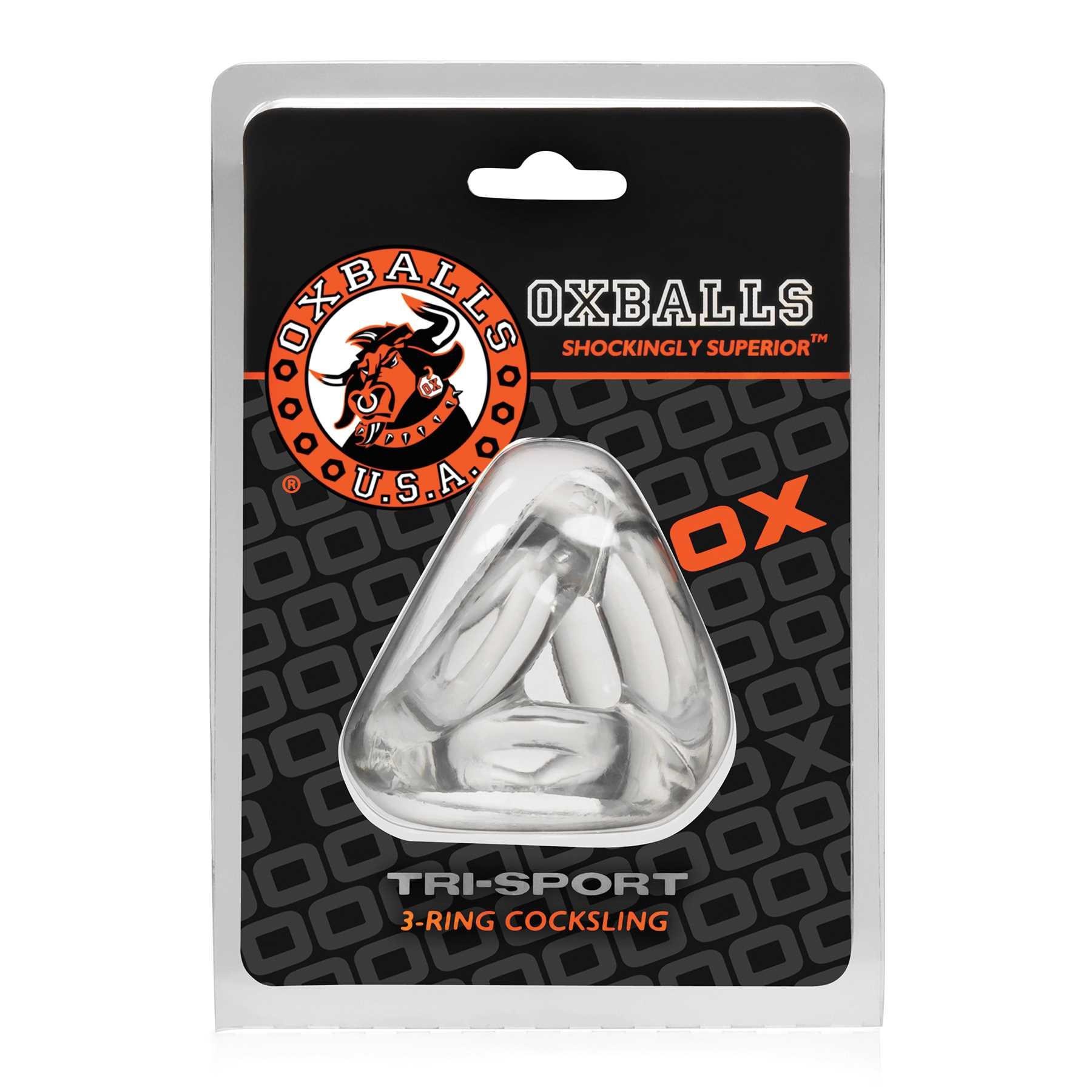 Tri-Sport 3-ring Cocksling clear in packaging
