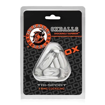Tri-Sport 3-ring Cocksling clear in packaging