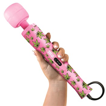 Wacky Weed Wand Massager - Hand Shot to Show Size