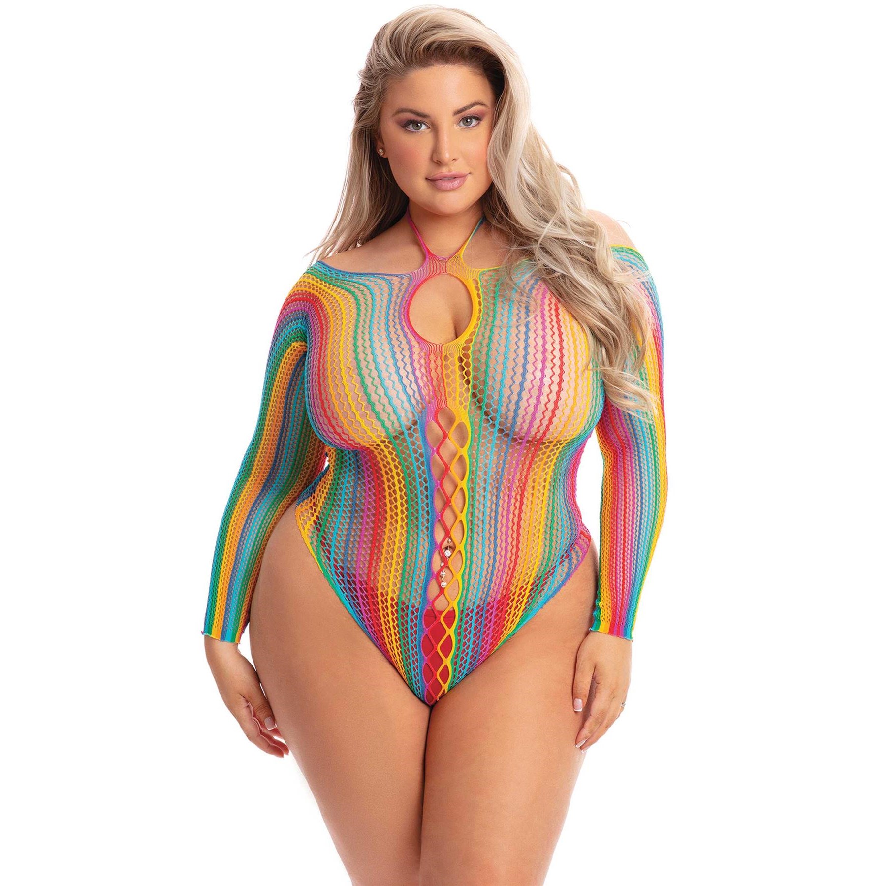 Rainbow Bodysuit Front Queen OS
