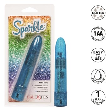 Sparkle Mini Vibrator - Product, Packaging, and Features